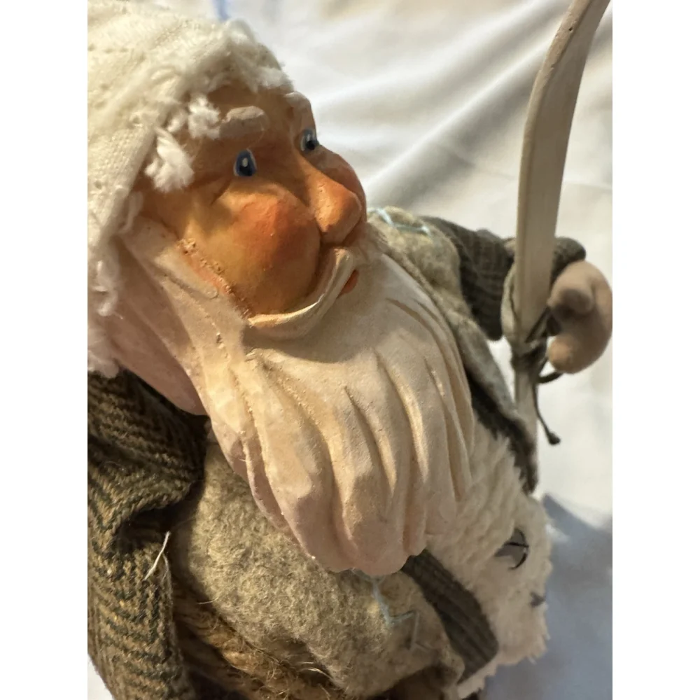 Hallmark Woodland Jolly Santa Pere Noel Des Bois Skiing 14
